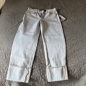 Veronica Beard Light Blue Dylan Ankle High Rise Straight Leg Jeans 26